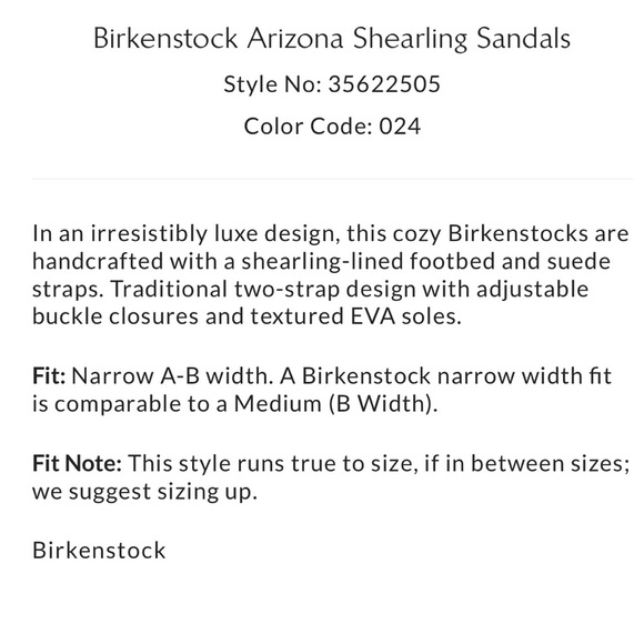Birkenstock Arizona Shearling Suede Leather Sandal Size 8 New in Box - Picture 4 of 15